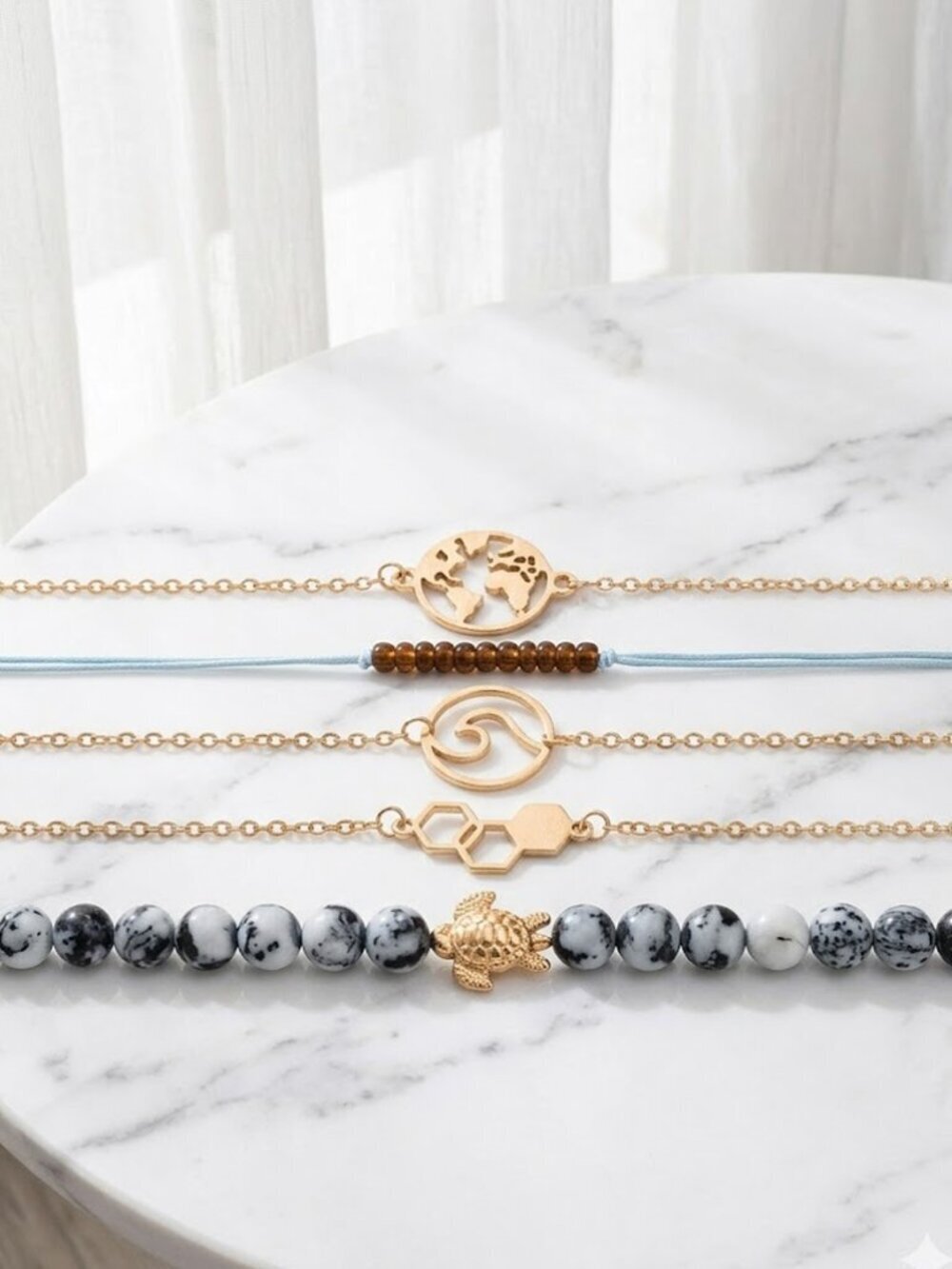 Ladies World Ocean Bracelet Set
